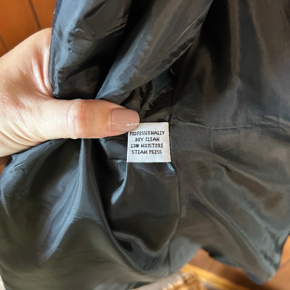Requirements Black Wool Blazer Jacket Size 8 Career Business Professional - Picture 7 of 9